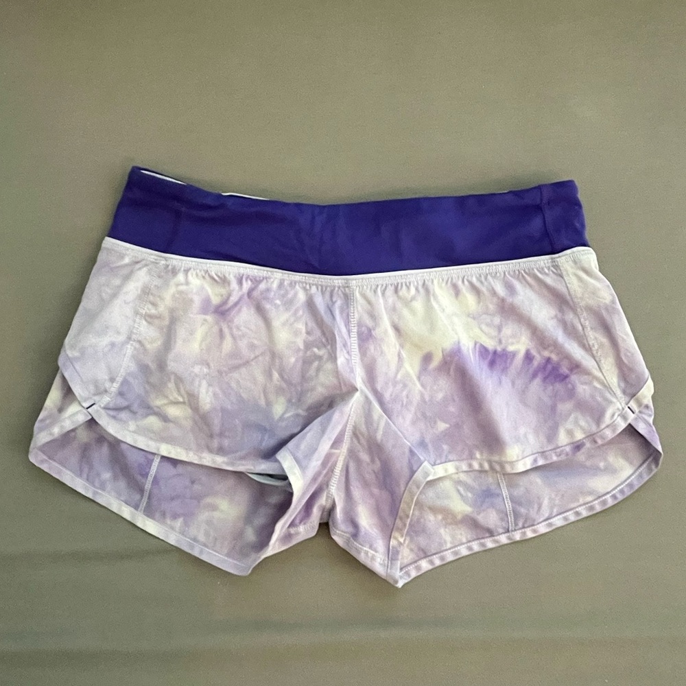 Lululemon purple tie dye Speed Up Low-Rise Lined Short